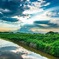 雨上がりの光芒