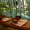 Temple and macha green tea