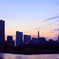 twilight sky in Yokohama