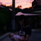 雷雨のあとの夕焼け