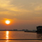 夕焼け　海