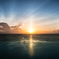 glow of the setting sun