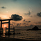 二見ヶ浦の夕日