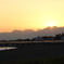 夕日