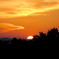 生駒山に沈む夕日
