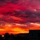 まるで溶岩のような夕焼け