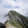 雲巻く登山道