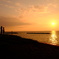 海の夕日