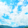 夏空の下