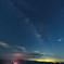 天の川と流れ星