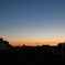 窓からの夕焼け