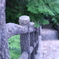 階段で一休み