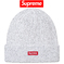 Reflective Loose Gauge Beanie - White