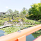由志園 橋の上
