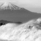 富士山（モノクロ）