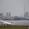 スカイツリーと飛行機①