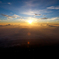 富士山山頂からの日の出と雲海〜１