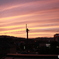 仕事場からの夕焼け