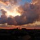 夏の夕焼け雲