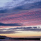夕焼け雲と海