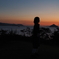 夕焼け染まるかなちゃん