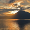 夕景湖畔
