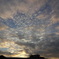 空と雲と夕日と