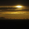 船の上からの夕日