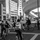 自転車が多い歩道