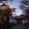 夕暮れ、石川門