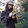 クリアな秋のポートレート