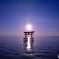 朝陽を浴びて
