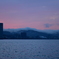 草津の夕暮れ。