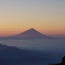 朝焼けの富士山