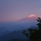 朝焼けの富士　丹沢