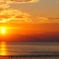 目に染みる夕焼け