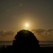 稲佐ノ浜の弁天島と夕日