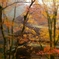 霧のなかの紅葉