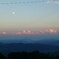 ２０１０夏★夕方の空　お月様と雲と福山の山々