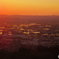 砺波平野の夕焼け