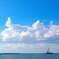 夏の空と夏の海
