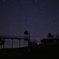 すべり台と星空。