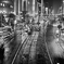 夜の路面電車
