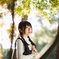木陰ポートレート