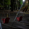 夜の公園で