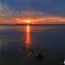 夕暮れの海