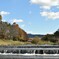近くの川にて