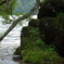 雨の日の湖