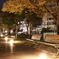 夜の公園  港