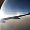 飛行機から見た幻日とハロ